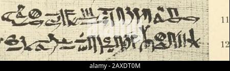 Papyrus funéraires de la XXème dynastie . Banque D'Images