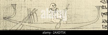 Papyrus funéraires de la XXème dynastie . 1 ch. 98.2 ?A 4 5 (1 ch 99. 7 89. Banque D'Images