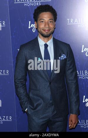 ***PHOTO DU DOSSIER*** Jussie Smollett inculpé par un procureur spécial à Chicago pour enquêter sur les allégations qu'il a faussement signalées être victime d'un crime de haine en janvier 2019. New YORK, NY - 22 JUIN: Jussie Smollett, du LOGO 2017, "TRAILBLAZER REND HOMMAGE à la cathédrale Saint-Jean le Divin le 22 juin 2017 à New York City. Crédit: Diego Corredor/Mediapunch Banque D'Images