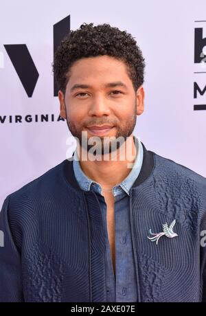 ***PHOTO DU DOSSIER*** Jussie Smollett inculpé par un procureur spécial à Chicago pour enquêter sur les allégations qu'il a faussement signalées être victime d'un crime de haine en janvier 2019. Las VEGAS, NV - 21 MAI : Jussie Smollett arrivant aux Billboard Music Awards 2017 à la T-Mobile Arena De Las Vegas, Nevada, le 21 mai 2017. Crédit: Ken Howard/Mediapunch Banque D'Images