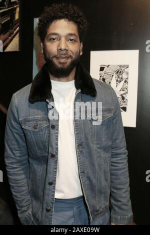 ***PHOTO DU DOSSIER*** Jussie Smollett inculpé par un procureur spécial à Chicago pour enquêter sur les allégations qu'il a faussement signalées être victime d'un crime de haine en janvier 2019. New YORK, NY - 27 JANVIER: Jussie Smollett au Roots Jam session Pre Grammy Party au Gramercy à New York le 27 janvier 2018. Crédit: Walik Goshorn/Mediapunch Banque D'Images