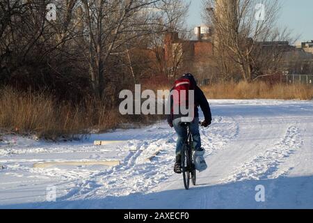 Leslie Spit Conservation Area Toronto Banque D'Images