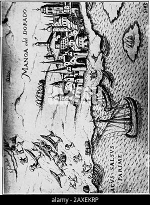 La quête d'El Dorado; l'épisode le plus romantique de l'histoire de la conquête sud-américaine . à aucune grandeur d'où ils étaient, du 1 Padre Simon, Tom. I, p. 349-115 LA QUÊTE DES terres riches ET aurifères D'EL DORADO autour du grand lac de Manoa. Ce rapport ravivait à la fois les esprits droyants des hommes de Berrios, le whohad commençait à éprouver les mauvais effets des difficultés sans fanas auxquelles ils avaient été exposés pour traverser les vallées de la maladie des Casanare et du Baraguan.Les aventuriers se sentaient maintenant sûrs qu'ils wereon la bonne voie, mais après trois ans sfuwanderen Banque D'Images