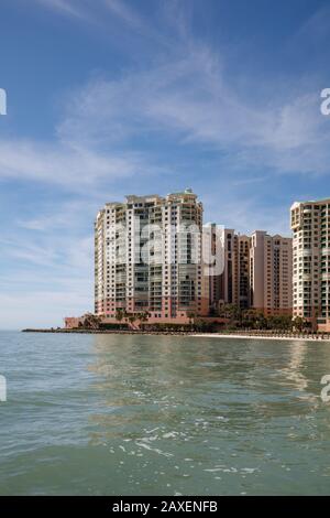 Vue sur le cap Marco sur l'île Marco, communauté fermée en floride Banque D'Images