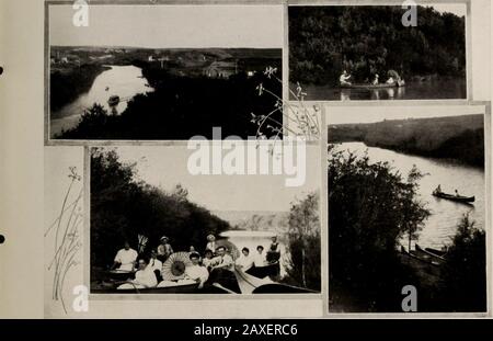 Des scènes intéressantes à Moose Jaw, en Saskatchewan : le centre ferroviaire canadien Pacifique le plus important du célèbre nouvel ouest entre Winnipeg et Calgary. . Canoë sur le Moose Jaw C*trrigkttd pour Lnvit Alvr Banque D'Images