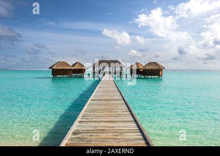 Un superbe spa au Conrad by Hilton aux Maldives Banque D'Images