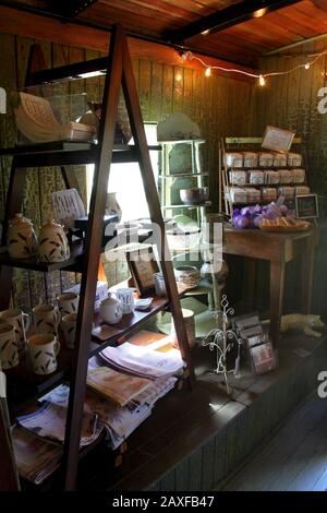 Intérieur de la ferme à Evergreen Lavender Farm, en Virginie, aux États-Unis Banque D'Images