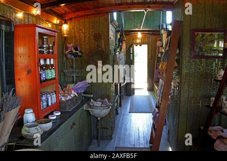 Intérieur de la ferme à Evergreen Lavender Farm, en Virginie, aux États-Unis Banque D'Images