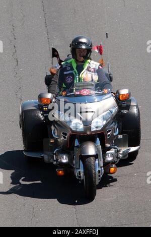 Promenade en moto pour les héros Tombés Banque D'Images