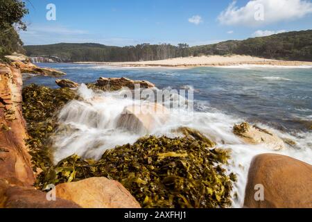 Wattamolla Beach, Royal National Park, Sydney Australie Banque D'Images