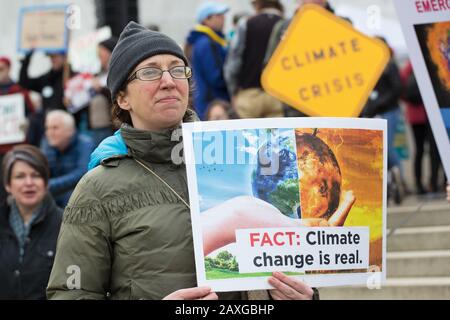 Rassemblement d'urgence climatique à Salem, Oregon, États-Unis. Banque D'Images