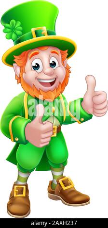 Leprechaun St Patricks Day Personnage Illustration de Vecteur