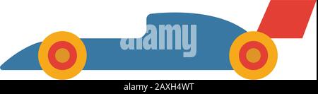Icône voiture de course. Élément simple de la collection d'icônes d'équipement de sport. Interface utilisateur, ux, apps, logiciels et infographies des icônes de voitures de course créatives. Illustration de Vecteur