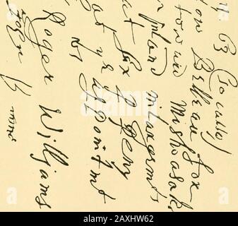 Une histoire et une généalogie élaborées du Ballous en Amérique; . ^ ^ ^ NATHANIEL BALLOUS LETTRES. 5 Cher frère,— Mon amour au tliee, et tout le reste, et à tout ce qui me demande après-midi. Laissez ce gFive vous comprendre que j'ai reçu des thylines, et je suis heureux de [savoir] que tu as cœur à mon conseil, de penser à ton dernier point. En Effet, cela fera le seul g-oodque tu chantes après: Et c'est mon désir de coeur que c'est le plus malfaisant, et ne pas mettre ce jour de salut loin de toi.Je n'écrirai plus à présent, mais reposez ton frère affectueux. Nathaniel Ballou. Cher/Chère et affectueux- M. Banque D'Images