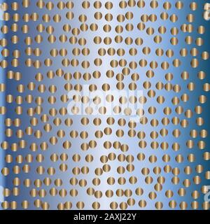 Arrière-plan abstrait avec sphères métalliques Illustration de Vecteur