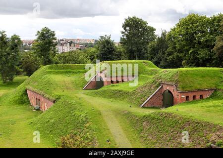 Pologne - Gdansk city (savez également Danzig nas) dans la région occidentale. Vieux fort Grodzisko. Banque D'Images