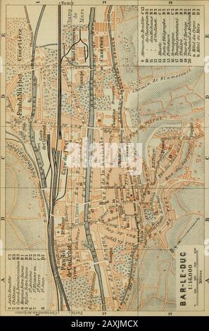 France du Nord : de Belgique et de la Manche à la Loire, à l'exclusion de Paris et de ses environs : manuel à l'intention des voyageurs . (21 M.) Valeii-iigny, la sixième gare, une succursale détourne à Saint-Dizier (p. 307). 25 M. Brienne-le-Château (Croix Blanche; Hayard) est célèbre comme thésat d'une école de minifai-y (réprimée en 1790), dont Napoléon 1. Était apopil (1779-84). Une statue de bronze o( Napoléon à l'âge de seize ans, en face de l'Hôtel de Ville, commémore le fait. C'était aussi la scenée d'une lutte sanguaire sur .Tan. 29, 1814, entre Xapoon et Rliichcr, dans lequel ce dernier était forc Banque D'Images