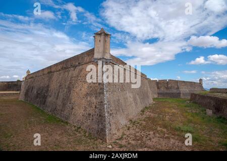 Les monuments de la ville portugaise de Elvas, forteresse de Santa Lucia Banque D'Images