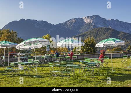 Vue D'Obersalzberg Sur L'Untersberg, Berchtesgaden, Berchtesgadener Land, Haute-Bavière, Bavière, Allemagne Du Sud, Allemagne, Europe Banque D'Images