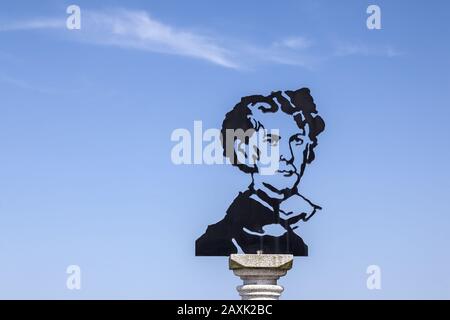 Portrait Du Roi Ludwig Ii Par Walter Angerer Le Jeune, Prien Am Chiemsee, Chiemgau, Haute-Bavière, Bavière, Allemagne Du Sud, Allemagne, Europe Banque D'Images