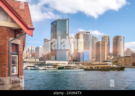 Australie Sydney Harbour Skyline Banque D'Images