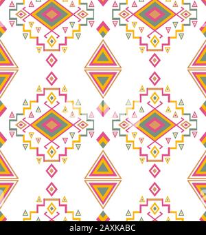 Motif géométrique traditionnel. Ethnie,folk,ornement. - illustration Banque D'Images