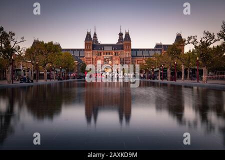 Panneau Rijksmuseum et IAmsterdam sur museumplein, Amsterdam Banque D'Images