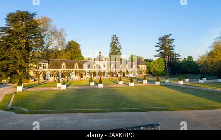 France, Indre et Loire, Vallée de la Loire classée au patrimoine mondial par l'UNESCO, Chenonceaux, le parc et les jardins du Château de Chenonceau, l'Orangerie et Le Ca Banque D'Images