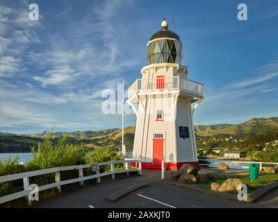 Phare, Akaroa, Péninsule Banks, Canterbury, Île Du Sud, Nouvelle-Zélande, Océanie Banque D'Images