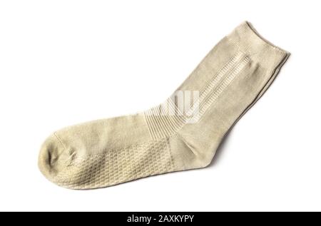Une paire de chaussettes d'homme isolées sur blanc Banque D'Images