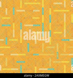 jaune abstrait maze transparent vecteur texturé motif Illustration de Vecteur