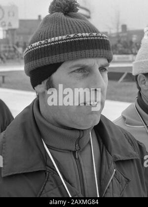 Championnats de patinage néerlandais Deventer Mesdames et Messieurs, Gerard Maarse Leen Pfrommer 8 janvier 1972 Banque D'Images