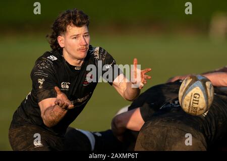 Sherborne RFC 1 XV contre Oxford Harlequins RFC 1 XV, samedi 18 janvier 2020 - Sherborne, Angleterre, Royaume-Uni (crédit photo : Nick Walker/Spo) Banque D'Images