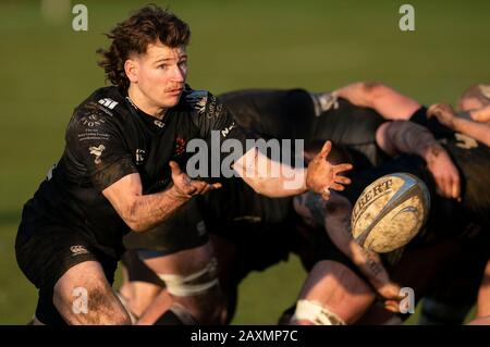 Sherborne RFC 1 XV contre Oxford Harlequins RFC 1 XV, samedi 18 janvier 2020 - Sherborne, Angleterre, Royaume-Uni (crédit photo : Nick Walker/Spo) Banque D'Images