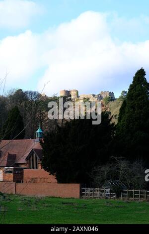 Château de Beeston, pierres, Monument, Crag Rocky, murs-rideaux, Château Royal, Fortification, ruines, Histoire, Beeston, Cheshire Royaume-Uni Banque D'Images