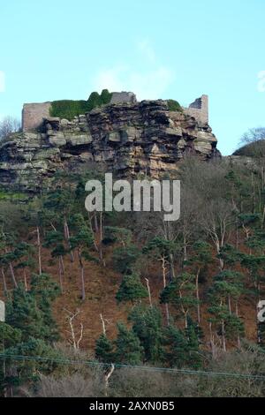 Château de Beeston, pierres, Monument, Crag Rocky, murs-rideaux, Château Royal, Fortification, ruines, Histoire, Beeston, Cheshire Royaume-Uni Banque D'Images