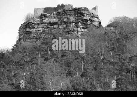 Château de Beeston, pierres, Monument, Crag Rocky, murs-rideaux, Château Royal, Fortification, ruines, Histoire, Beeston, Cheshire Royaume-Uni Banque D'Images