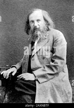 Dmitri MENDELEEV (1834-1907) chimiste et inventeur russe qui a formulé le Code périodique Banque D'Images