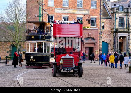 Le Beamish Museum est un musée en plein air situé à Beamish, près de la ville de Stanley, dans le comté de Durham, en Angleterre. Le principe directeur du musée est de pré Banque D'Images