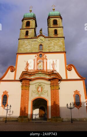 Blick auf die Katholische Kirche im Zentrum von Bad Säckingen Banque D'Images