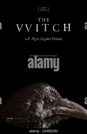 The Vitch : un conte de la Nouvelle-Angleterre (2015) dirigé par Robert Eggers et mettant en vedette Anya Taylor-Joy, Ralph Ineson, Kate Dickie et Harvey Scrimshaw. L'horreur surnaturelle se trouve en Nouvelle-Angleterre en 1630, où une famille chrétienne est forcée de faire face au vrai mal. Banque D'Images