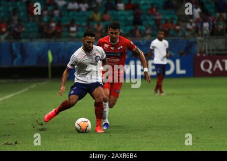 Salvador, Brésil. 12 février 2020. Bahia x Club Nacional, match valable pour la Copa Sudamericana, tenue à Arena Fonte Nova, à Salvador, Bahia. Crédit: Mauro Akiin Nassor/Fotoarena/Alay Live News Banque D'Images