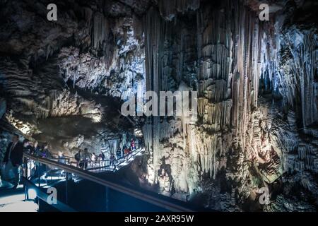 10 février 2020: 13 février 2020 (Nerja, Malaga) la grotte de Nerja est une grotte située à Maro, district de la commune espagnole de Nerja (Malaga) et découverte le 12 janvier 1959. En elle a été datée quelques peintures de phoques qui pourraient être la première œuvre connue d'art dans l'histoire de l'humanité, avec 42 mille ans d'antiquité, Toujours, la communauté scientifique le prend avec des qualms, étant donné que la datation d'assigner cet âge a été fait sur les coals trouvés dans le voisinage des peintures et non sur eux. En fait, une étude de 2017 a laissé l'antiquité entre 18 000 et 20 000 ans, ce qui allait mettre t Banque D'Images