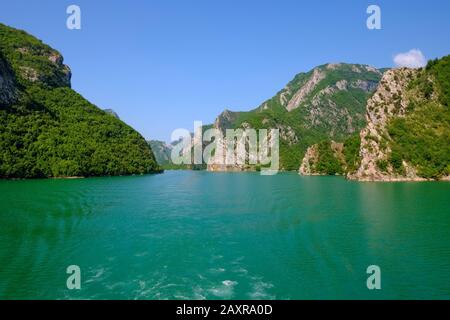 Koman Reservoir, Liqeni I Komanit, Drin River, Shkoder Shark, Albanie Banque D'Images