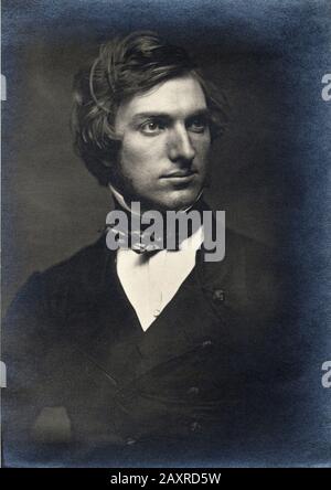 1850 CA , États-Unis : le peintre américain Henry Peters GRAY ( 1819 - 1877 ) . Portrait de Mathew B. Brady ( 1822 - 1896) . - ARTS - ARTI VISIVE - ARTE - Francia - PORTRAIT - RITRATTO - HISTOIRE - FOTO STORICHE - col - coletto - noeud papillon - fiocco - cravatta -- Archivio GBB Banque D'Images