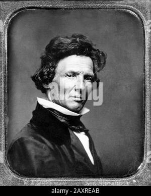 1850 CA , USA : le peintre américain né en Suisse EDWARD TROYE ( 1808 - 1874 ) . Photo du daguerréotype original de Mathew B. Brady .- ARTS - ARTI VISIVE - ARTE - PORTRAIT - RITRATTO - HISTOIRE - FOTO STORICHE - collier - coletto - noeud papillon - fiocco - cravatta -- Archivio GBB Banque D'Images