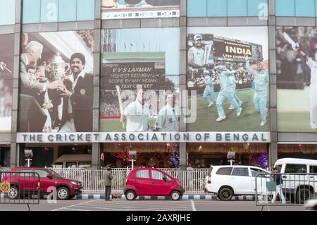 Porte d'entrée du stade de cricket emblématique Eden Gardens Crickets Ground, stade le plus ancien de la franchise IPL Kolkata Knight Riders pour Test ODI T20I ma Banque D'Images