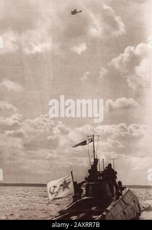 Armée Rouge. Du livre de propagande soviétique de 1937. Marine de l'Armée rouge. Banque D'Images