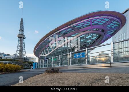 La ville de Nagoya avec bâtiments à Nagoya, au Japon. Banque D'Images