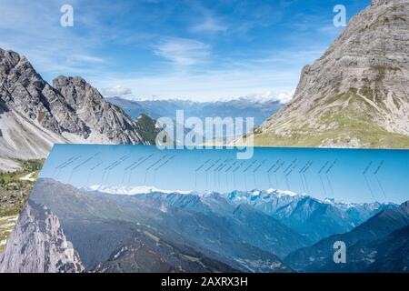 Lienz, Lienz Dolomites, Carte Panoramique, Tyrol De L'Est, Autriche Banque D'Images